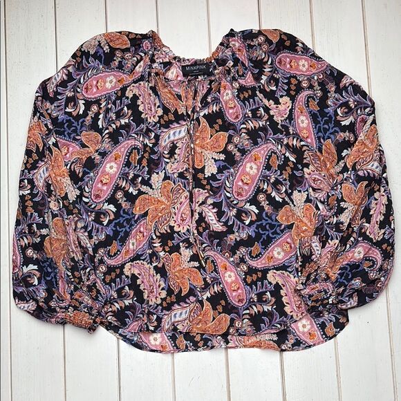 Minkpink Boho Paisley Print Top - Picture 4 of 12